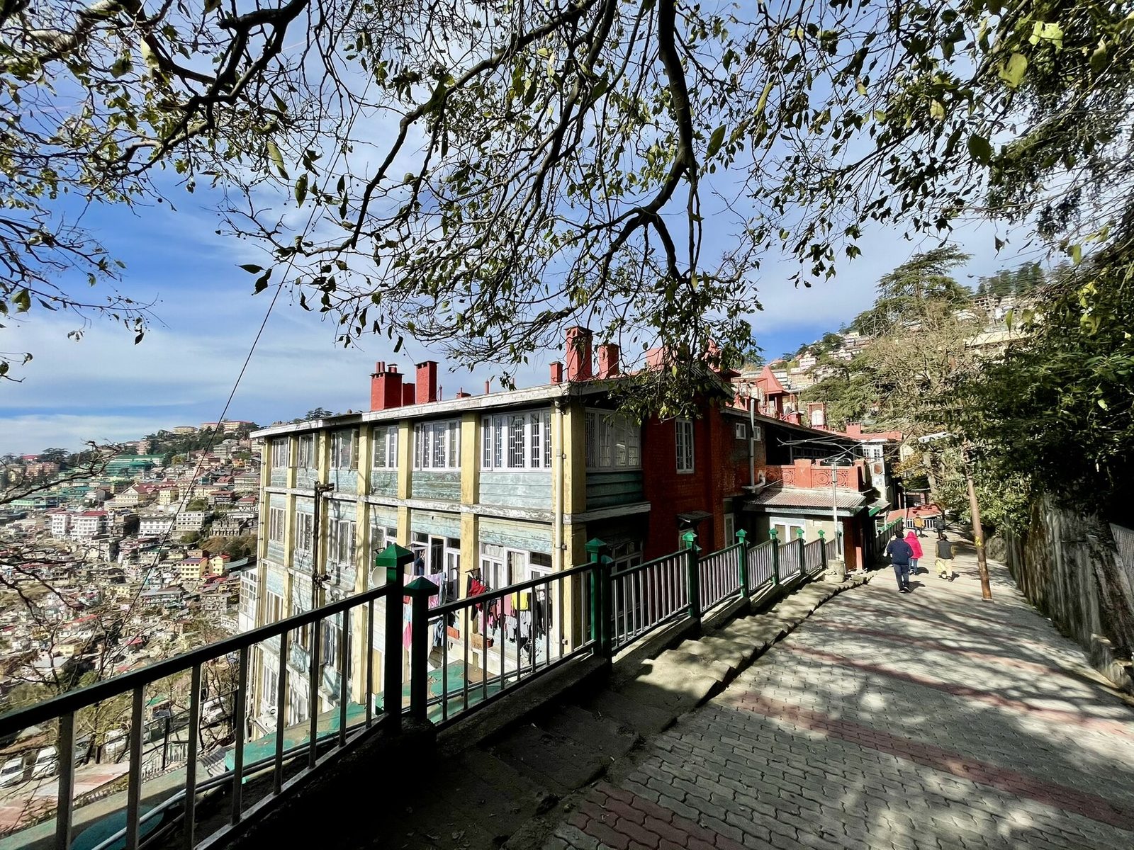 Mall Road in Shimla lined with heritage buildings