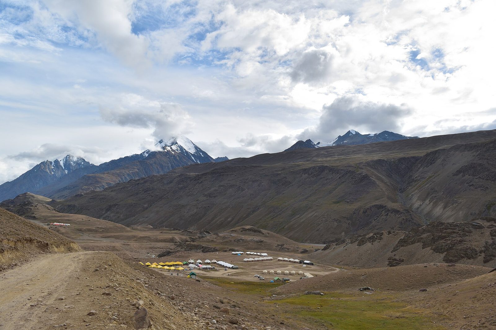 Chandratal lake in the Lahaul-Spiti high country