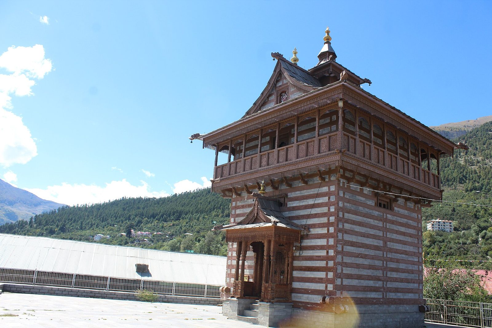 Traditional wooden village architecture in Kinnaur